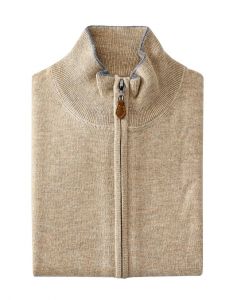 LSL Men Cardigan Collar Neck Zip 