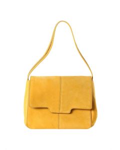 LSL Women Compact Leather Bag Organic Yellow