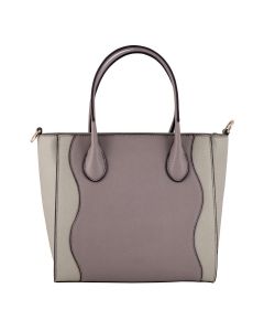 LSL Women Leather Bag Light Grey