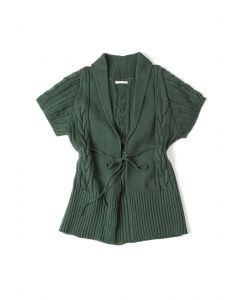 LSL Women Cardigan Short Sleeves - Green